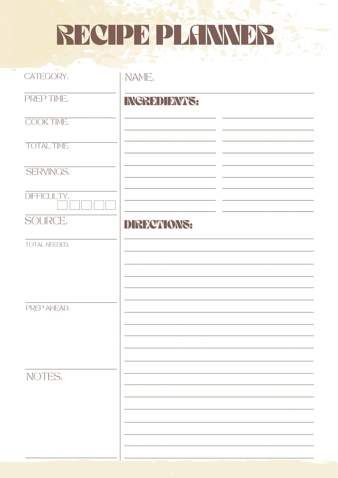 Fitness Journal