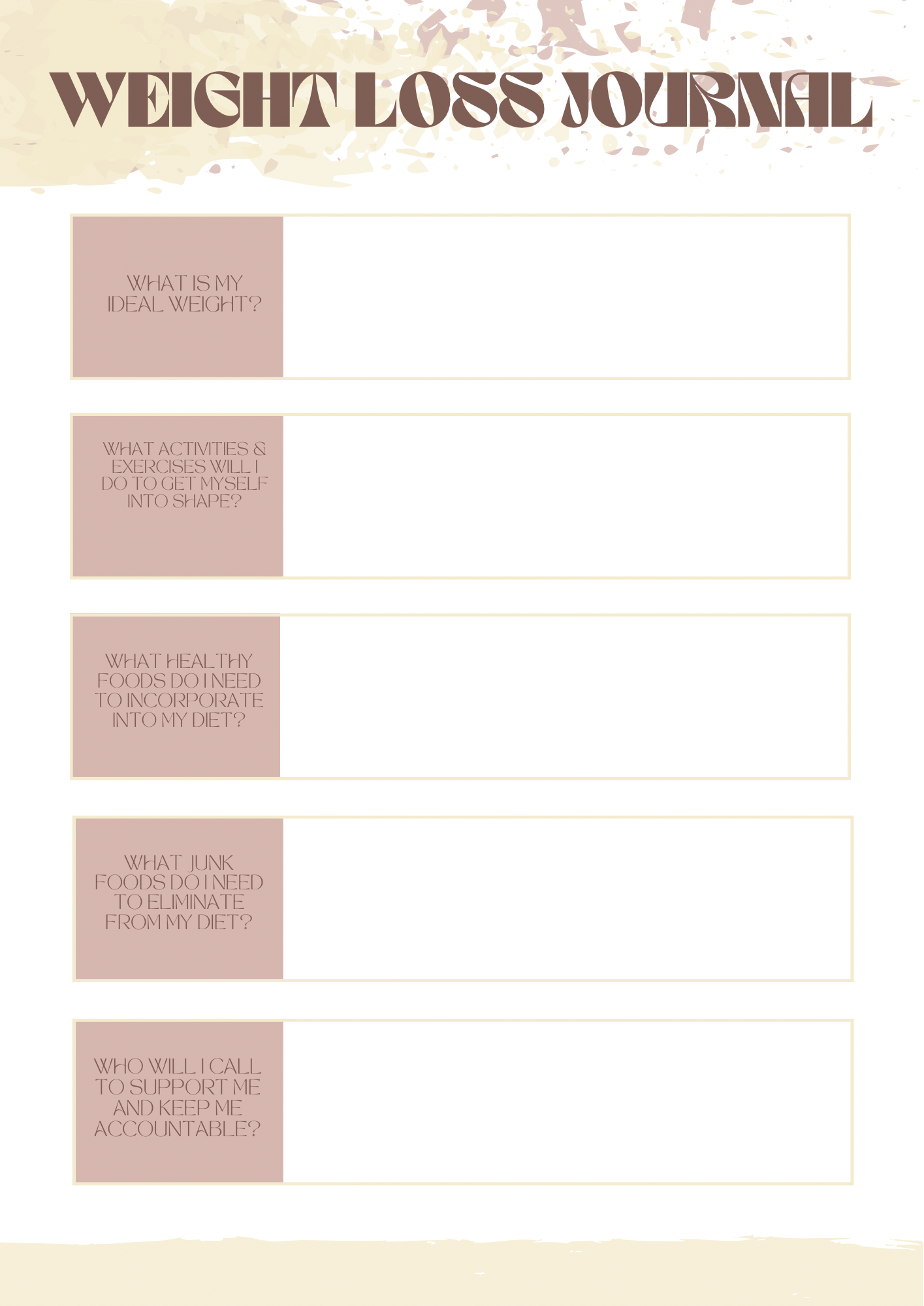 Fitness Journal