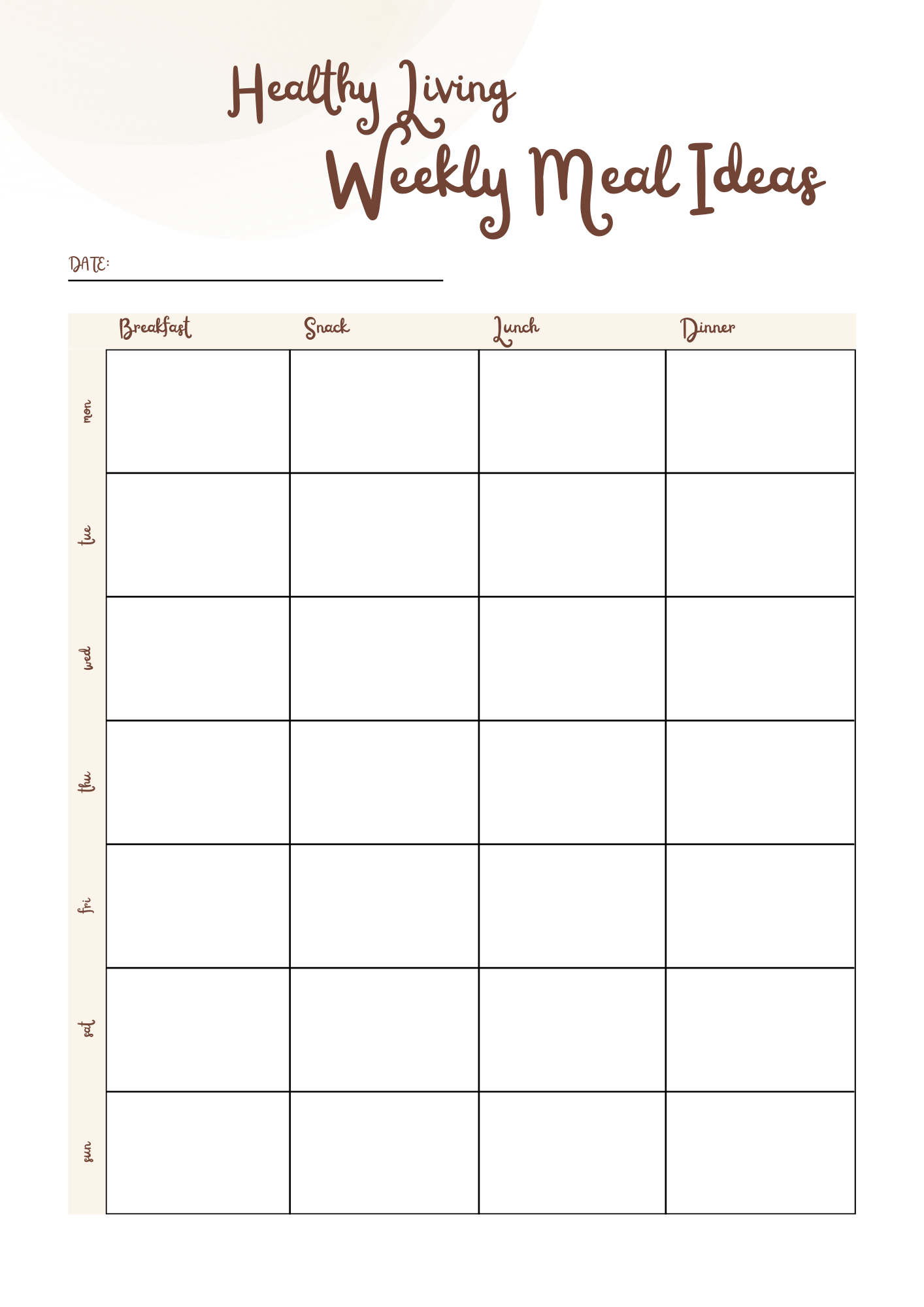 Healthy Living Journal