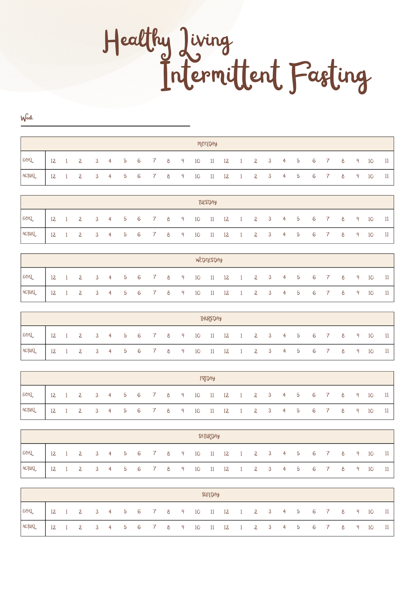Healthy Living Journal